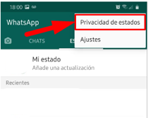 privacidad de estados